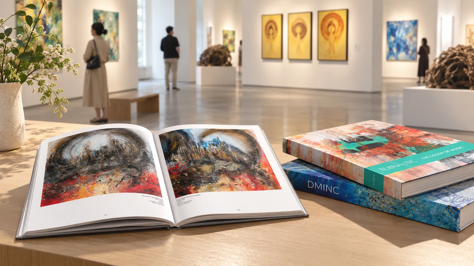 Art publications in a gallery